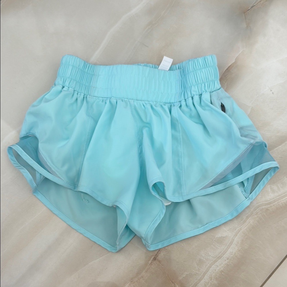 Women's Light Blue Athletic Shorts